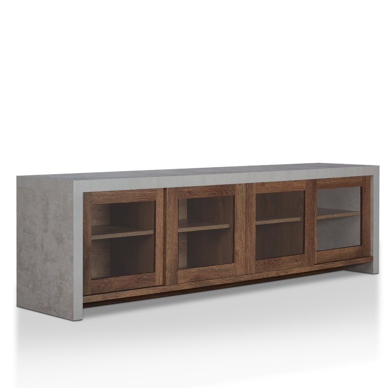Behan Transitional 70.86" TV Stand - Distressed Walnut - Image 0