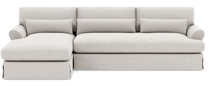MAXWELL SLIPCOVERED Slipcovered Sectional Sofa with Left Chaise - Image 0