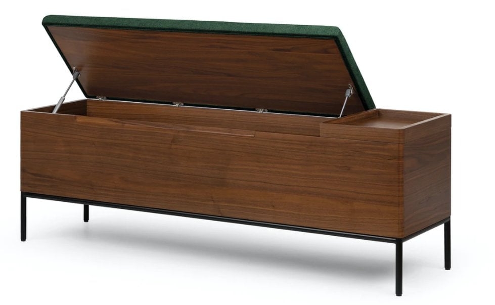 Thari Berkshire Green Walnut Bench - Image 1