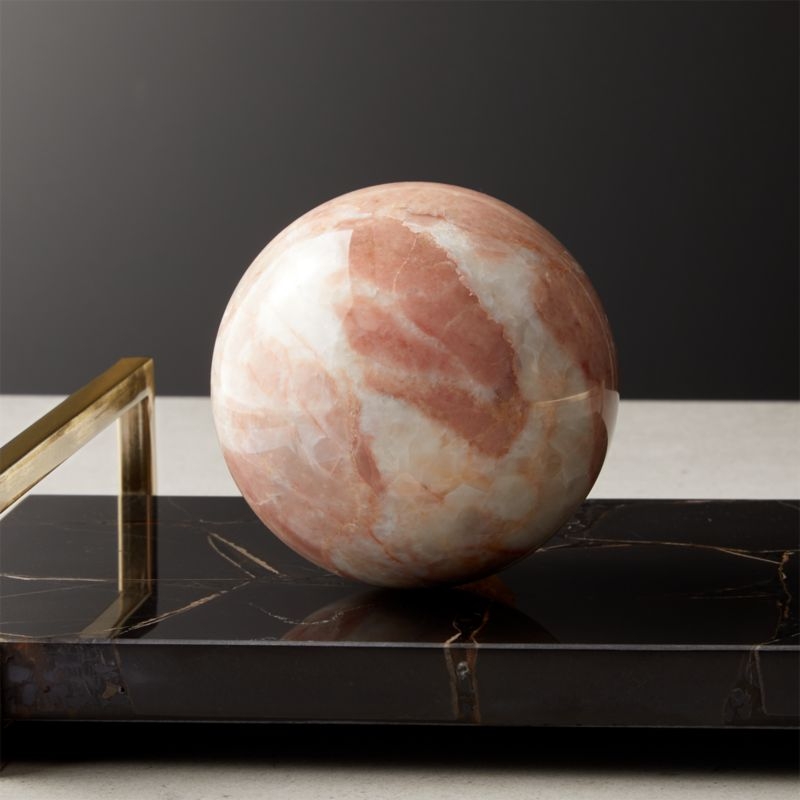 Pink Marble Sphere - Image 1
