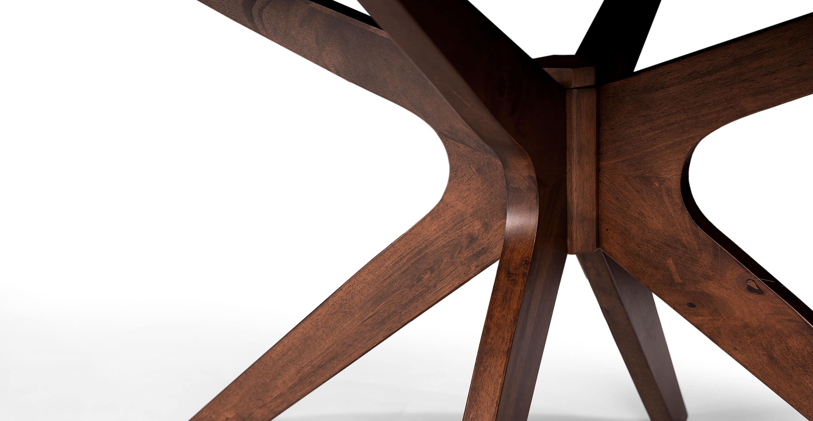 Conan Walnut Round Dining Table - Image 3