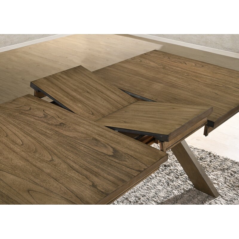 Poe Cross-buck Extendable Dining Table - Image 1