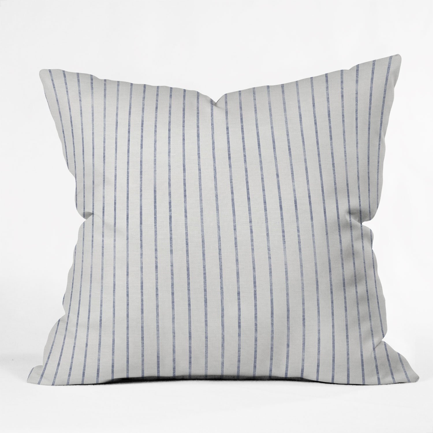AEGEAN WIDE STRIPE Throw Pillow 18x18 - Image 0