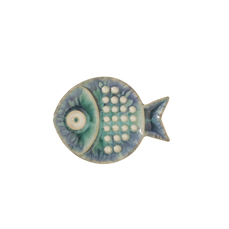Blue Fish Plate Wall Décor - Small - Image 0