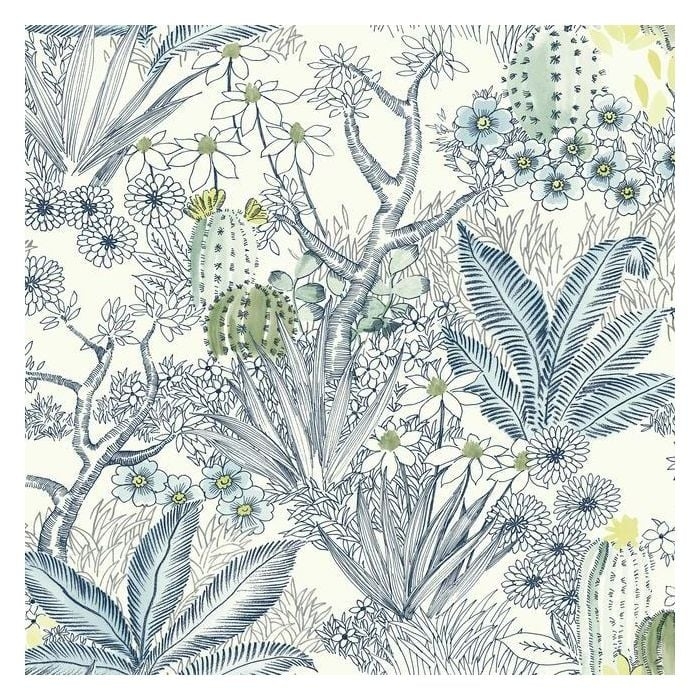 Flowering Desert Premium Peel and Stick Wallpaper - Image 0