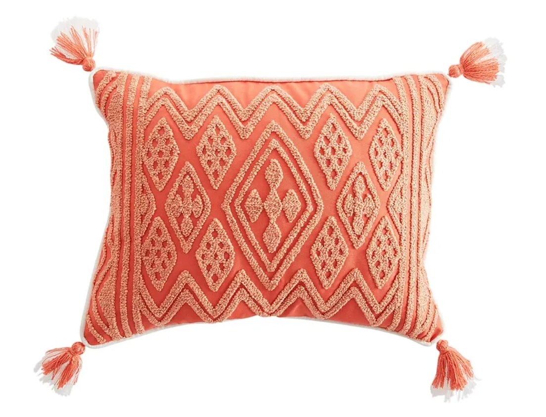 Global Geometric Coral Lumbar Pillow - Image 0