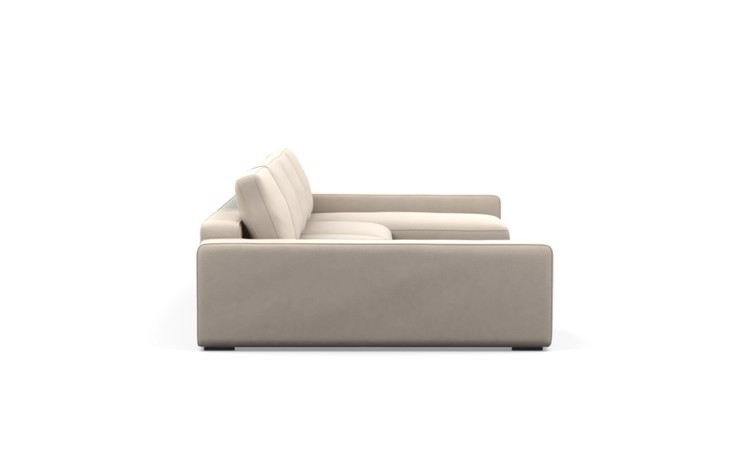 Ainsley Sectionals with U-Sectionals in Natural Fabric with Oiled Walnut  legs - Image 2