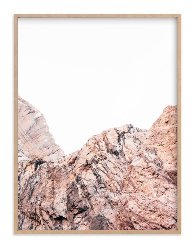 Painted Canyon 5 // Image Size: 30"x40" // Framed Size: 31.3" x 41.3" // Natural Raw Wood Frame .75" - Image 0