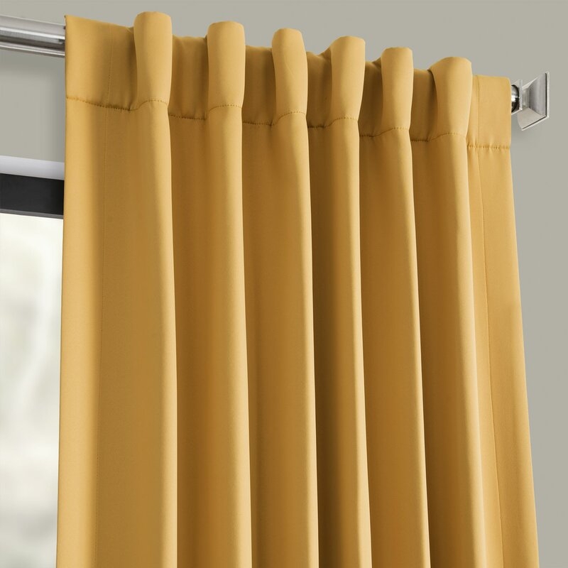 Destinie Solid Room Darkening Thermal Rod Pocket Curtain Panels - Set of 2 - Image 3