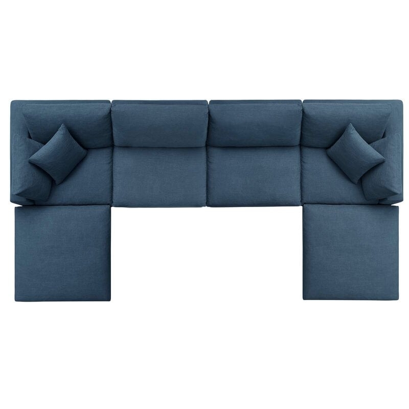 Baum 158" Wide Symmetrical Modular Corner Sectional with Ottoman (Back in stock 8/10) - Image 2