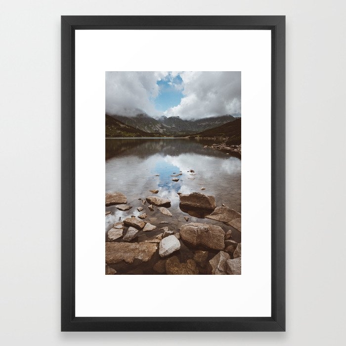Mountain Lake - Landscape and Nature Photography Framed Art Print - Image 0