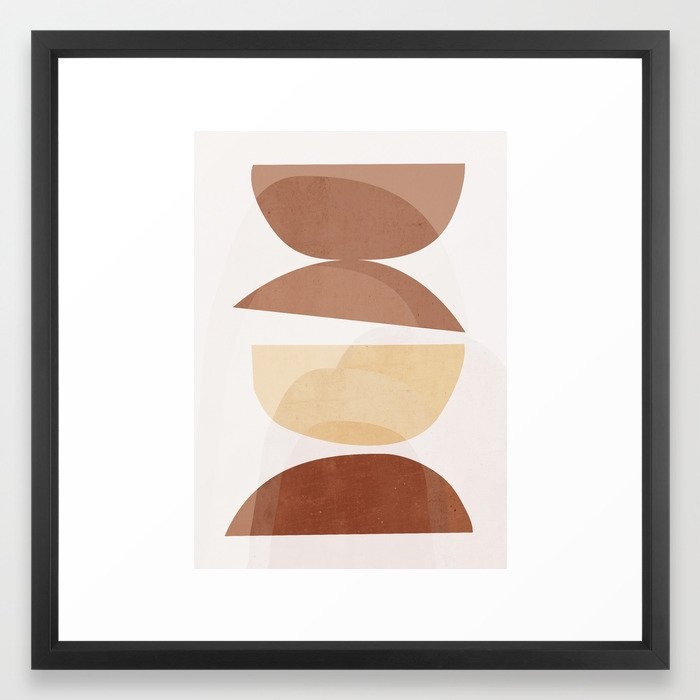 abstract minimal 7 Framed Art Print - Image 0