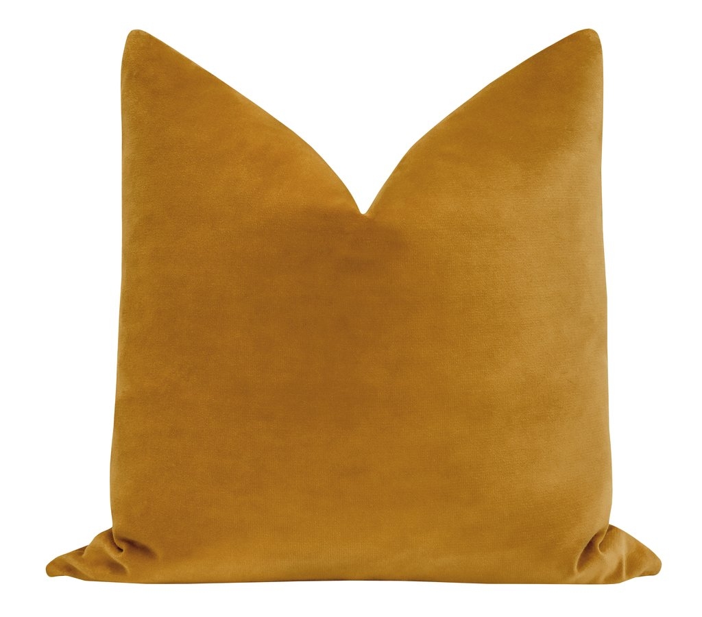 Sonoma Velvet // Curry Pillow Cover 20x20 - Image 1