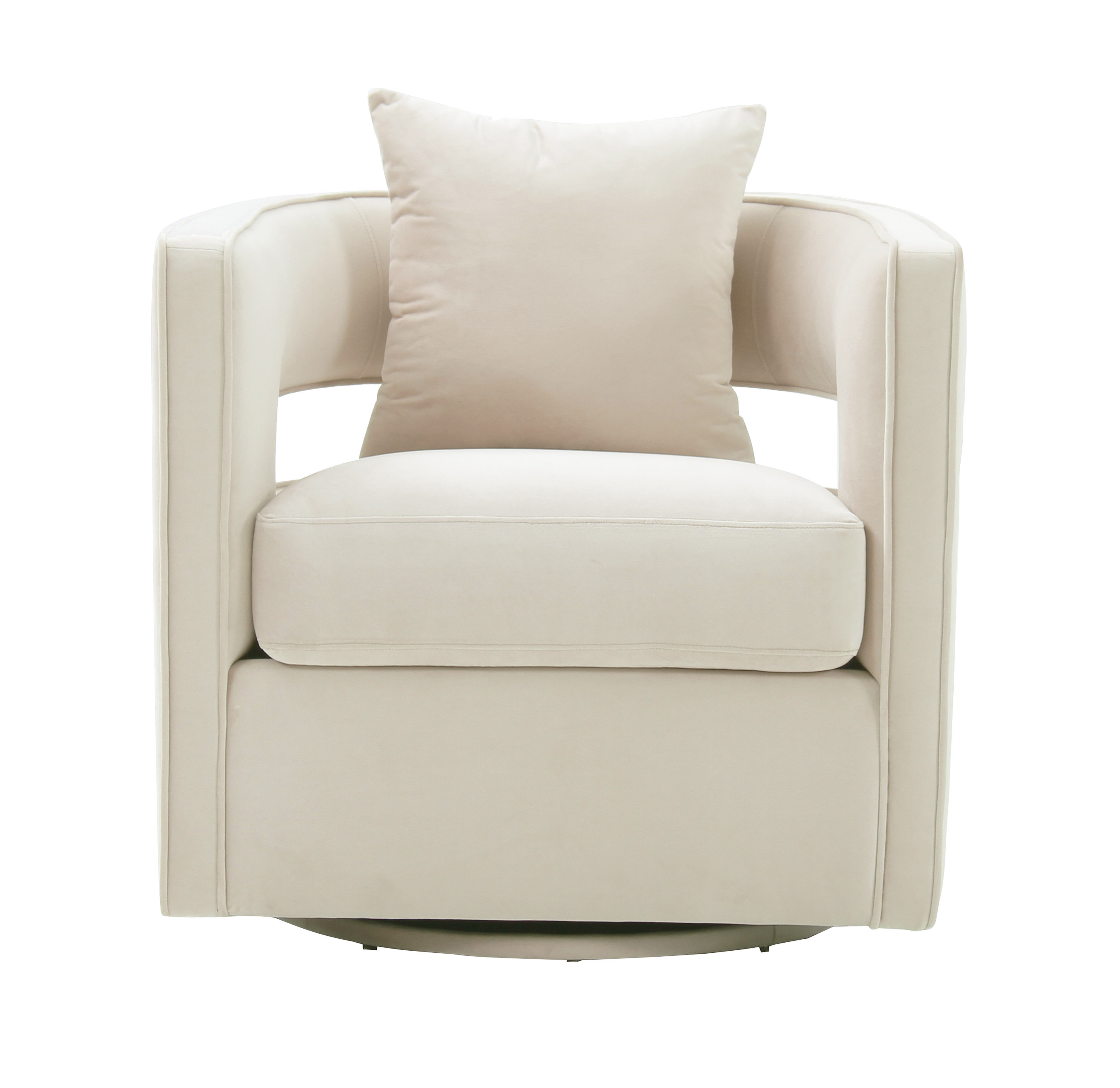 Kennedy Cream Swivel Chair - Image 1