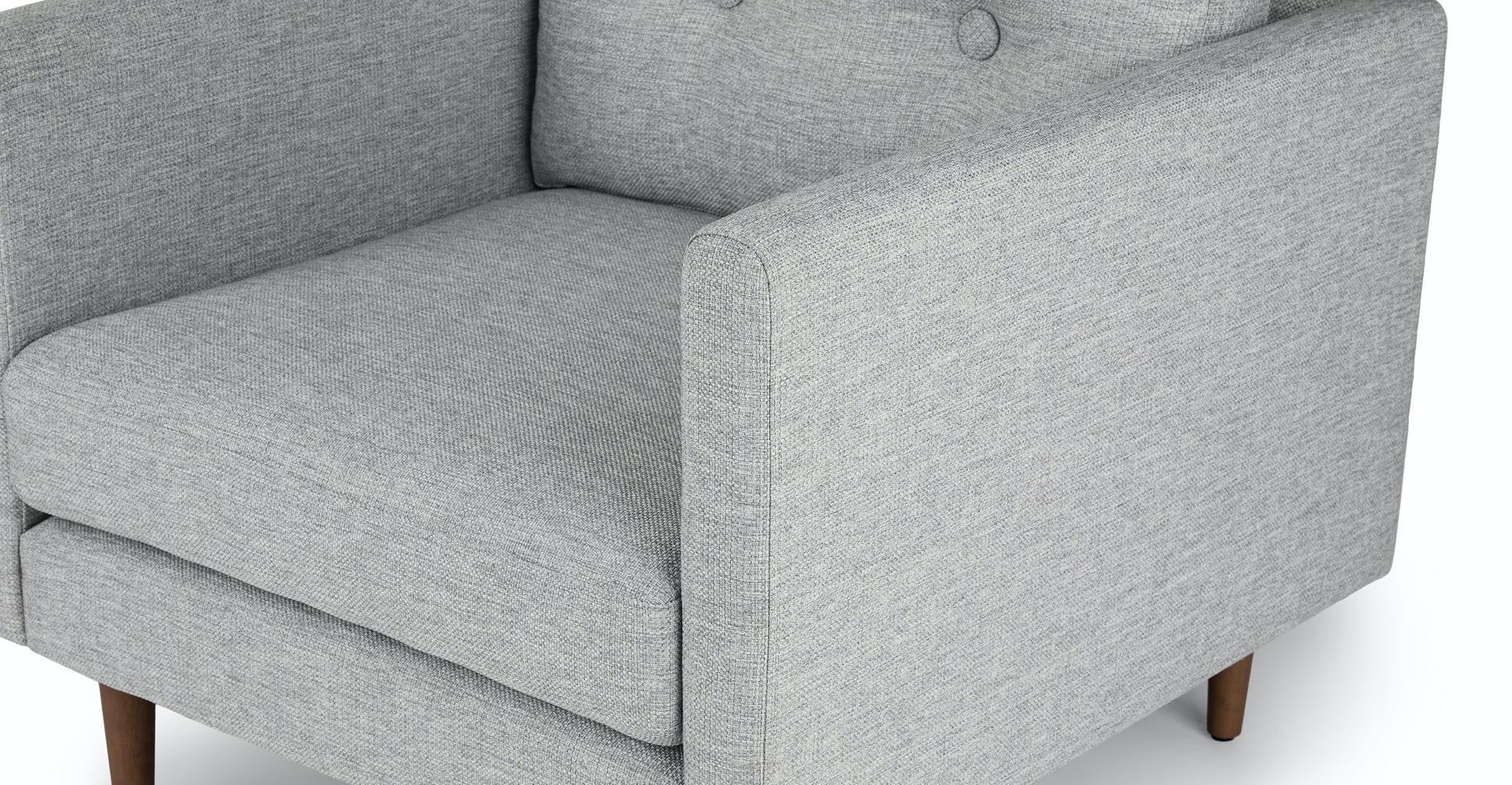 Anton Winter Gray Lounge Chair - Image 1