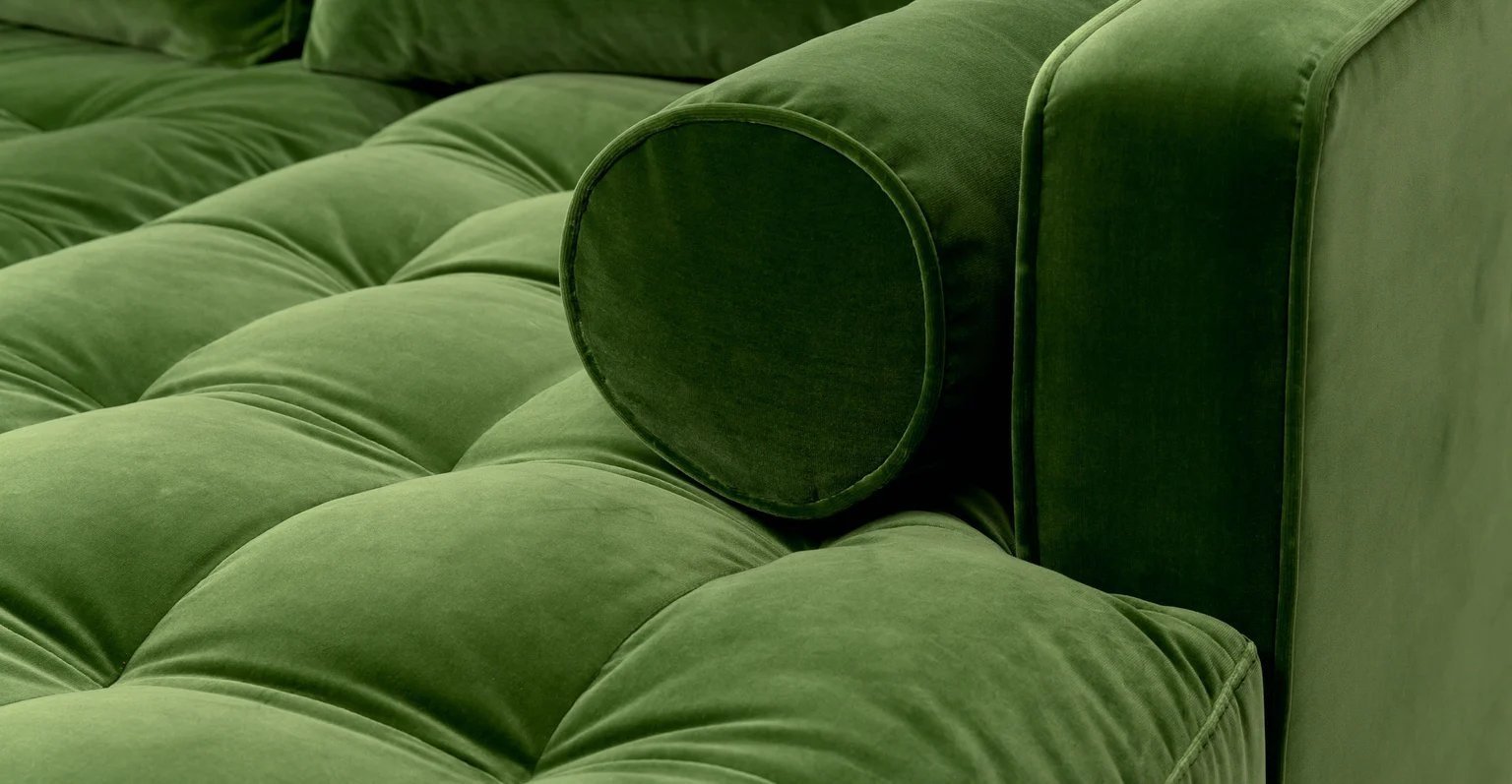 Sven Grass Green Right Sectional Sofa - Image 4