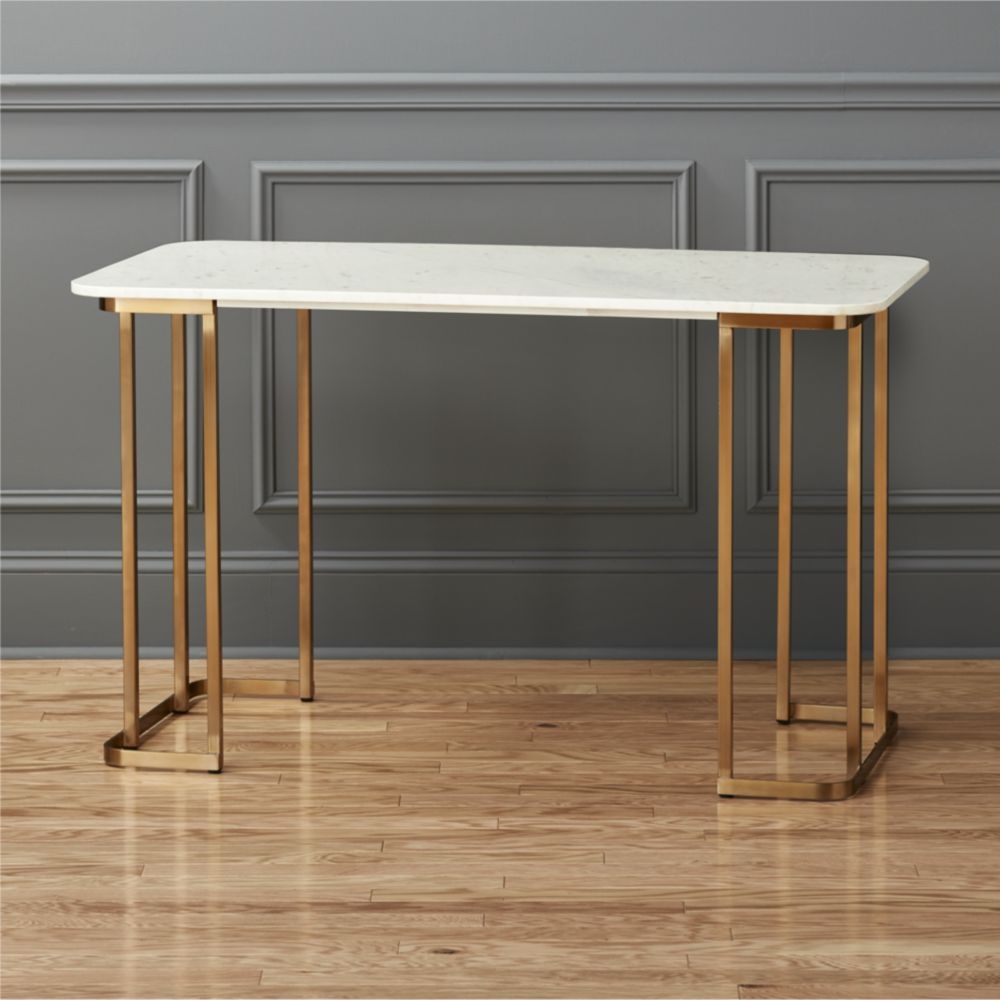 dahlia marble desk - Image 0