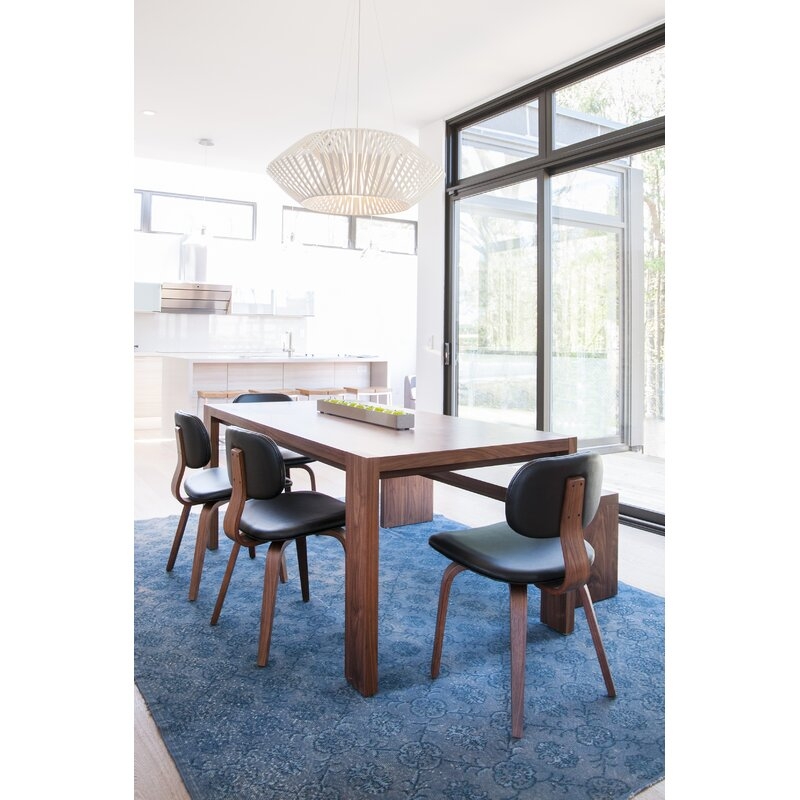 Gus* Modern Plank Dining Table Color: Walnut - Image 3