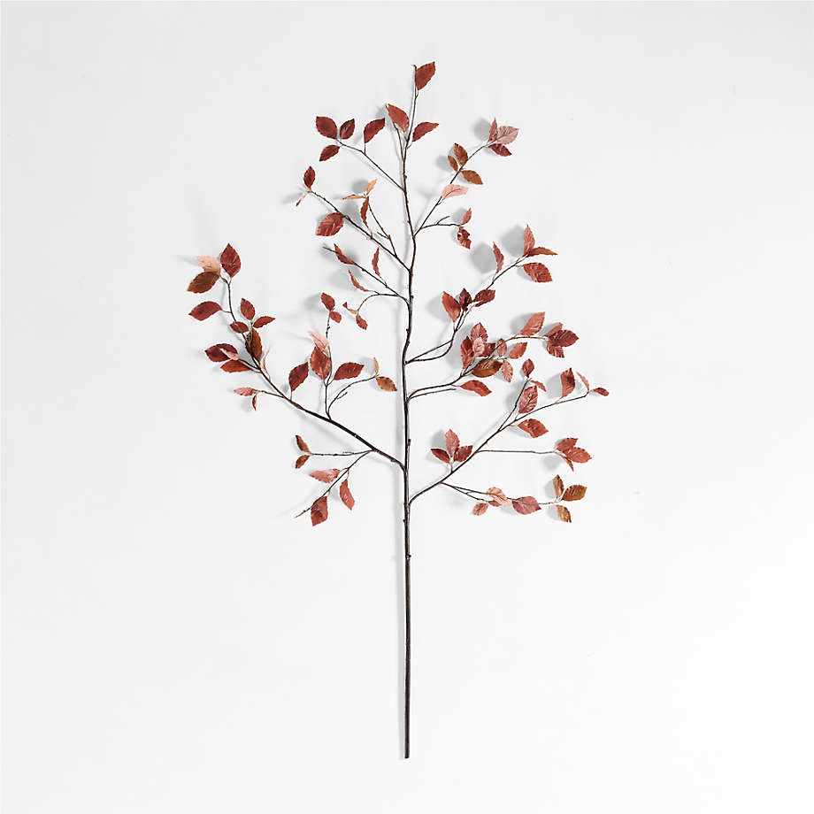 Faux Rust Leaf Branch 66" - Image 0