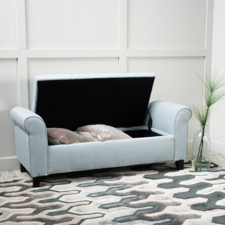 Claxton Upholstered Flip top Storage Bench - Image 2