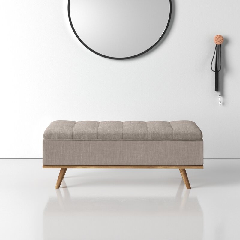 Davina Upholstered Flip Top Storage Bench - Image 1