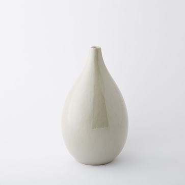 Bright Ceramicist Vase, Short Neck, Shell Gray - Image 3