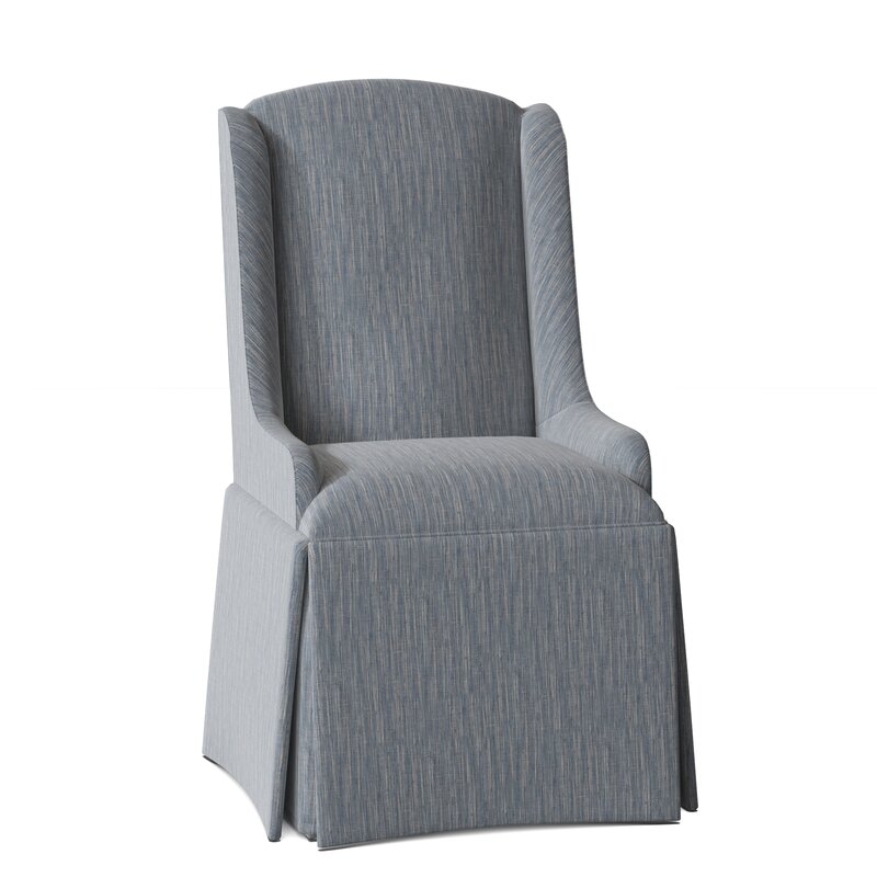Doric Upholstered Wingback Arm Chair - Trinity Denim - Image 0