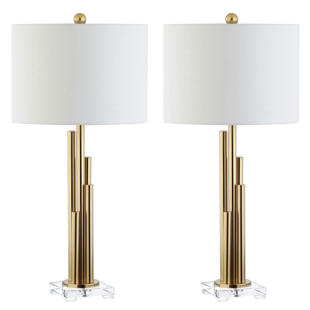 Hopper Table Lamp - Brass Gold - Arlo Home - Image 0