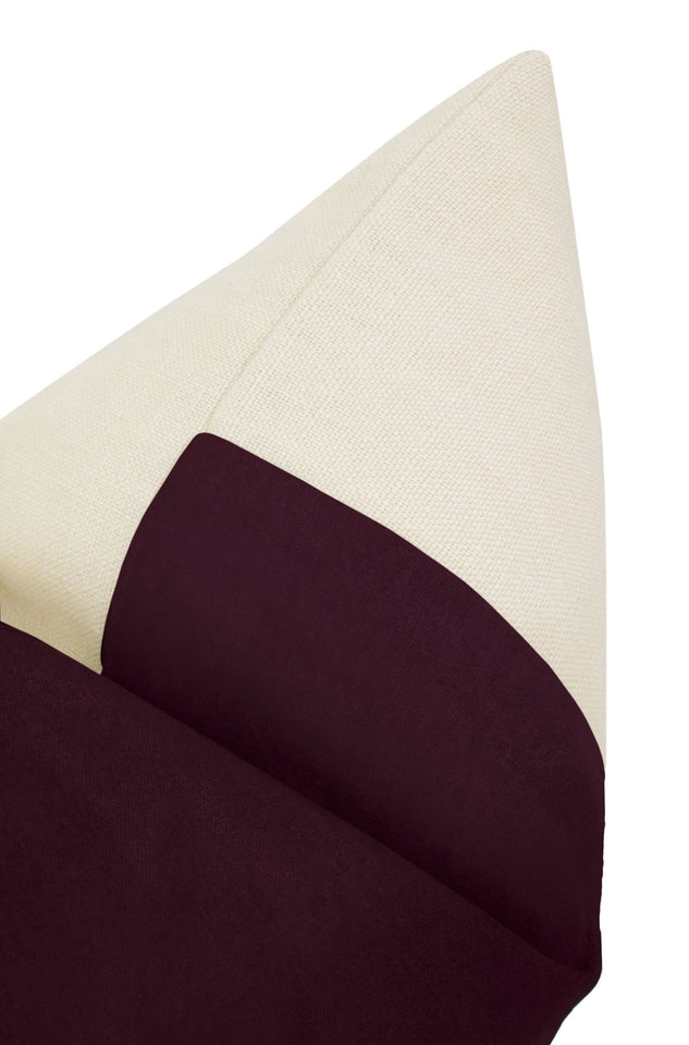 Panel Classic Velvet Pillow Cover, Mulberry, 18" x 18" - Image 2