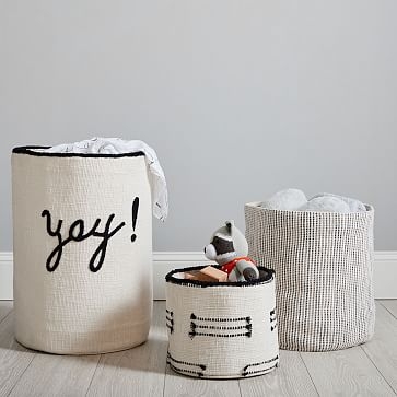 Storage Basket, Medium, Black + White - Image 0