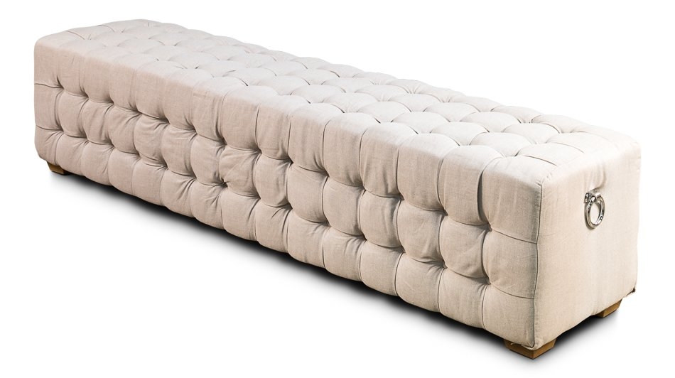 LONG TUFTED UPHOLSTERED BENCH - Image 0
