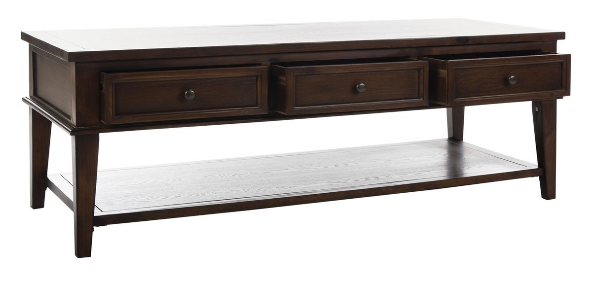 Manelin Coffee Table With Storage Drawers - Sepia - Arlo Home - Image 3
