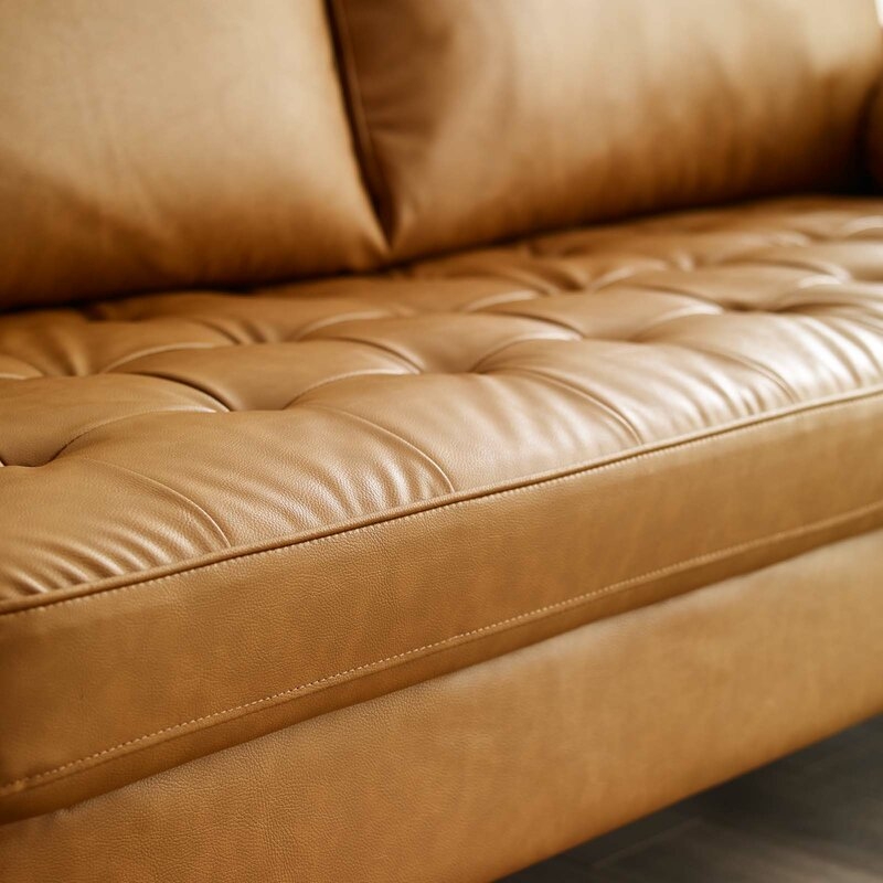 Valour 73'' Vegan Leather Sofa - Image 3