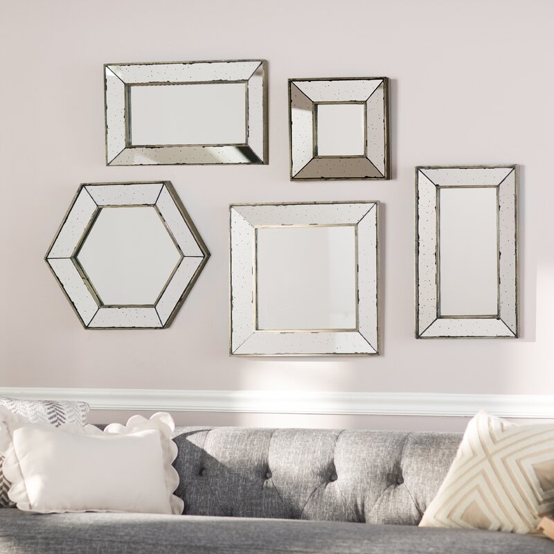 Traditional Square Glass Wall Mirror - Image 3