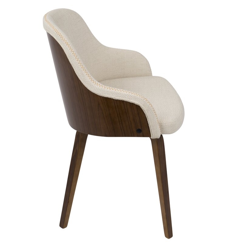 Brighton Mid-Century Modern Upholstered Dining Chair - Image 4