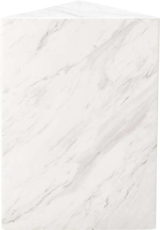 Tri White Marble Side Table - Image 6