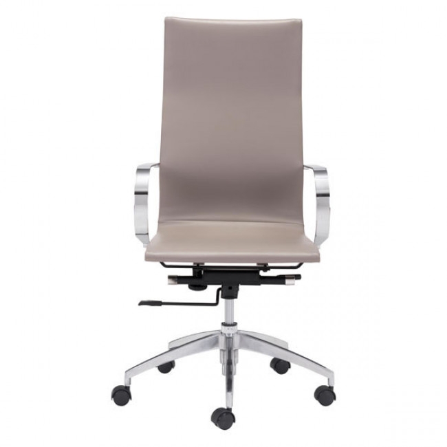 Glider Hi Back Office Chair Taupe - Image 2