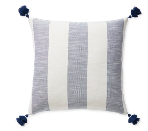 Beach Stripe Pillow Cover Navy - Image 0