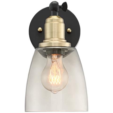 Morni Painted and Antique Brass Plug-In Set of Wall Lamps 2 - Image 2