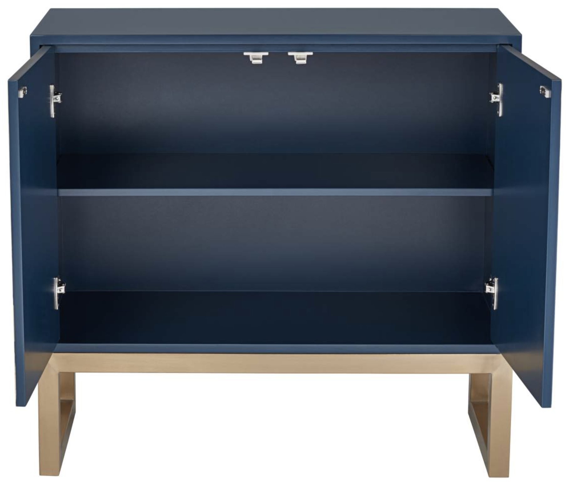 Tarim 35 3/4" Wide Blue and Gold 2-Door Accent Cabinet - Style # 79H97 - Image 2