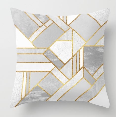 Gold City Throw Pillow - Image 0