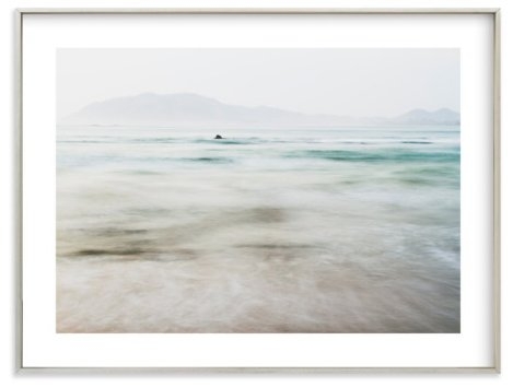 The Pacific - 54" x 40"_ champagne silver frame, white border - Image 0
