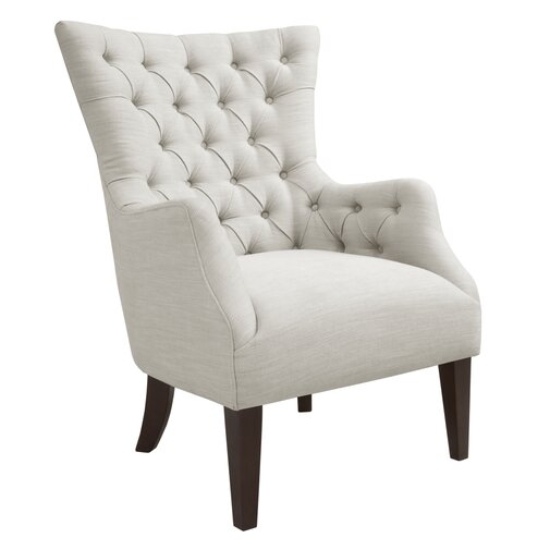 Steelton Button Tufted Wingback Chair - Image 0