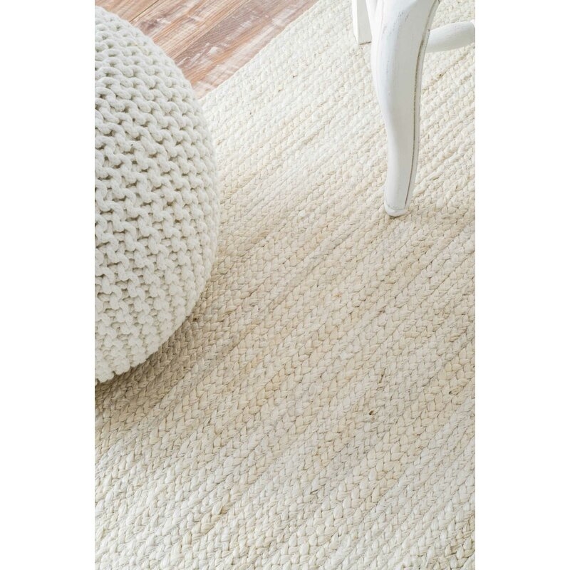 Burrillville Hand-Tufted Off-White Area Rug - Image 5