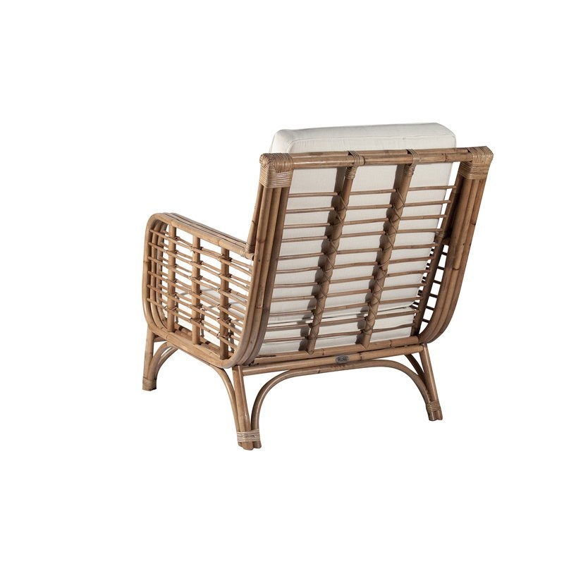Square Back Rattan Chair - Image 2