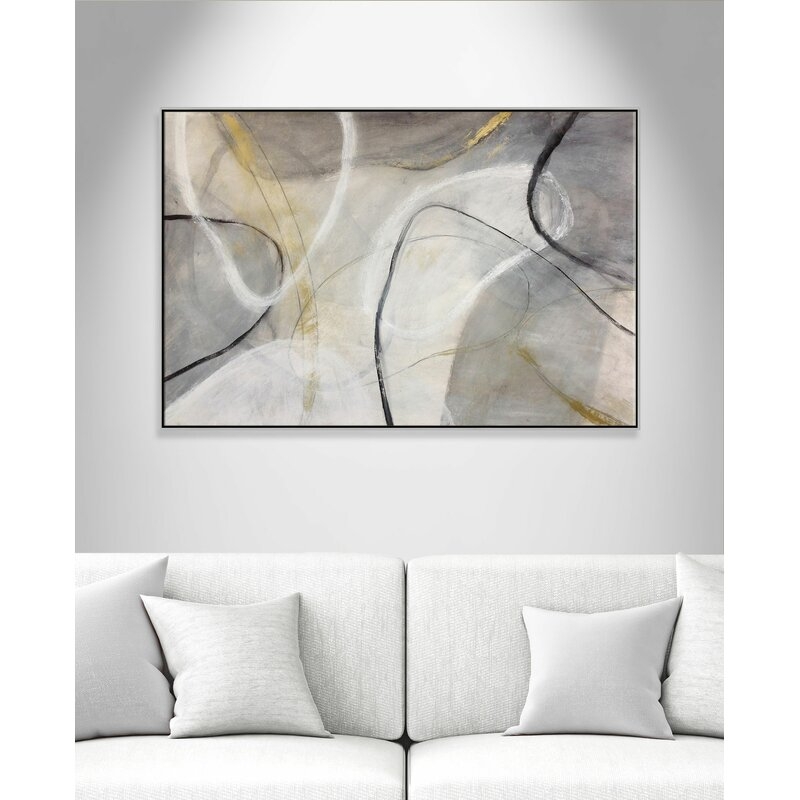 Lucid Shapes - Painting Print on Canvas - Image 0