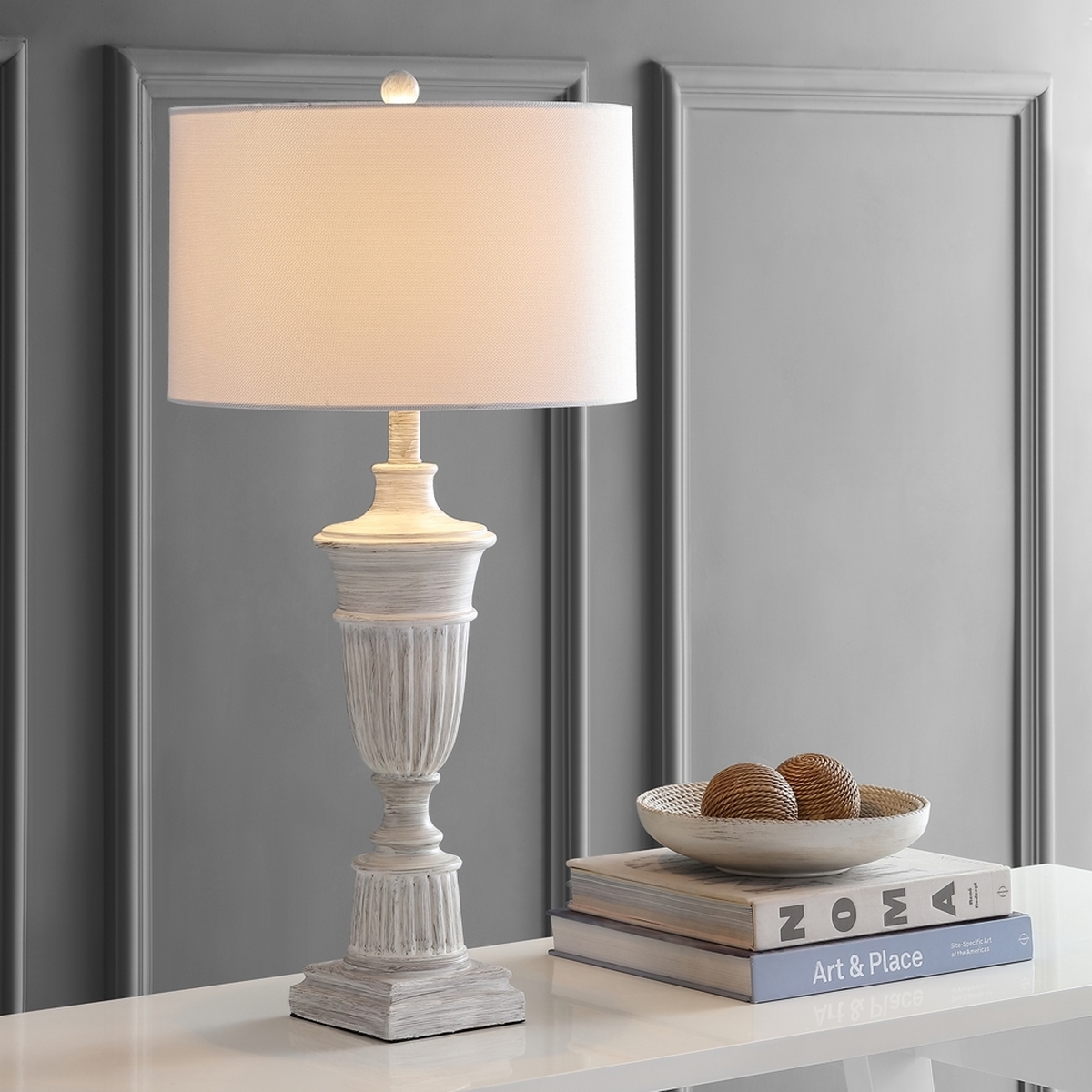 Kylen Table Lamp - White Wash - Arlo Home - Image 1