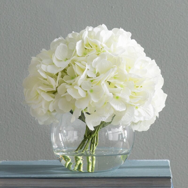 White Hydrangea Floral Arrangements - Image 1