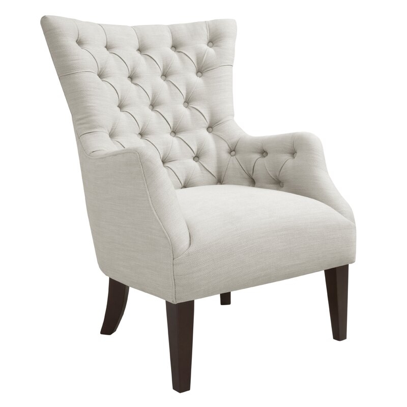 Tufted Wingback Accent Chair - Image 1