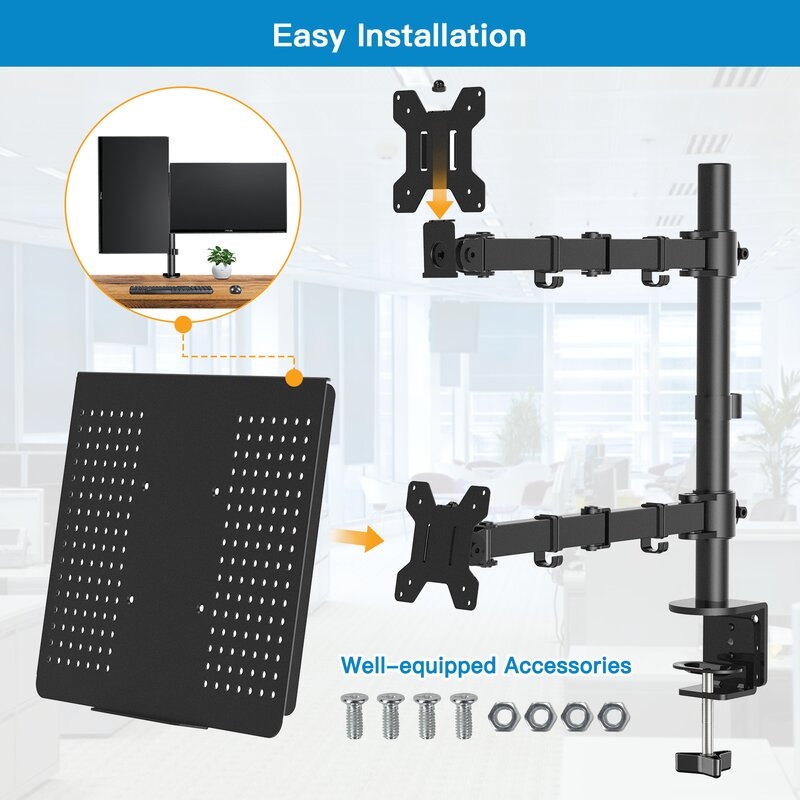 Monitor Universal 2 Screen Laptop Mount - Image 3